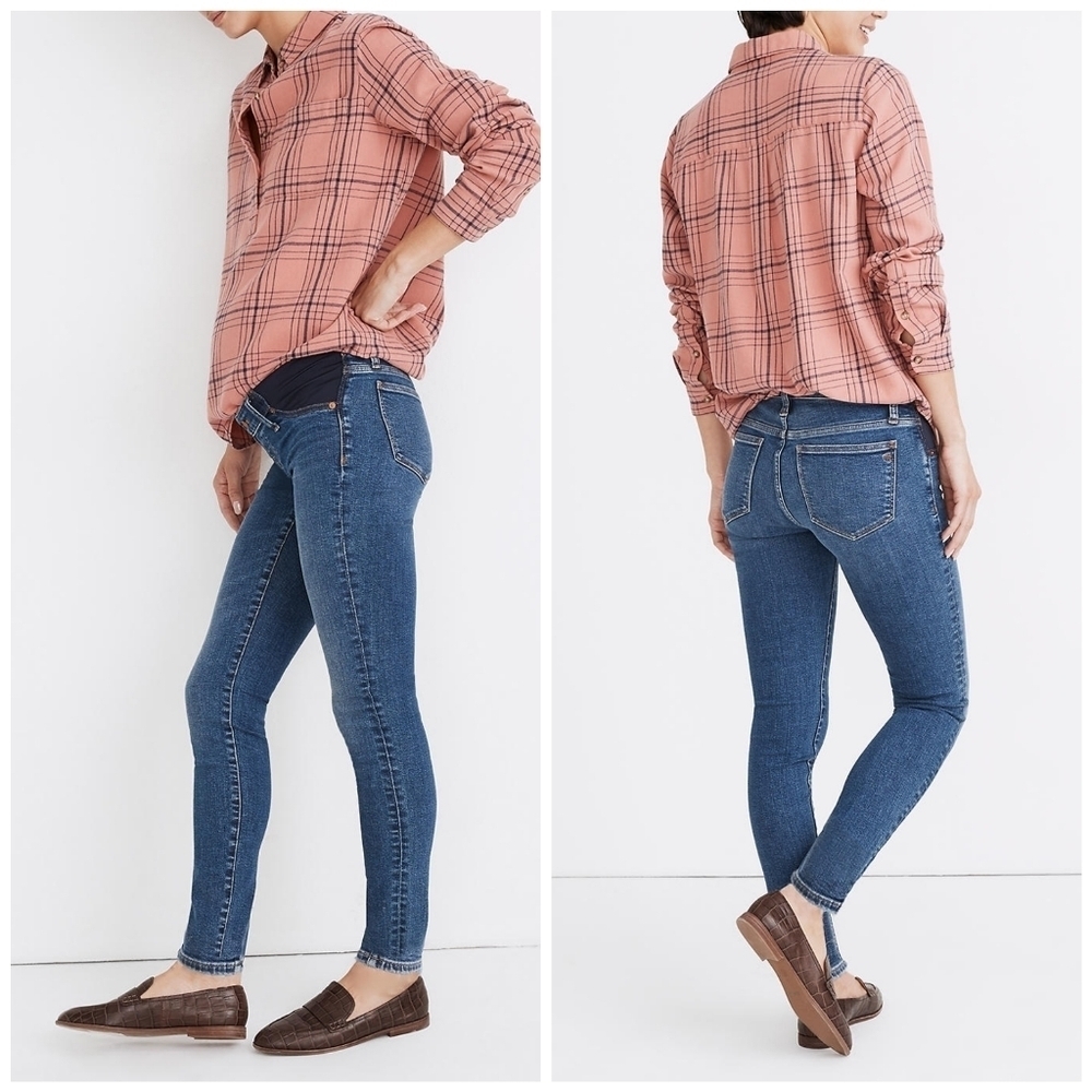 Madewell Maternity Side-Panel Skinny Jeans